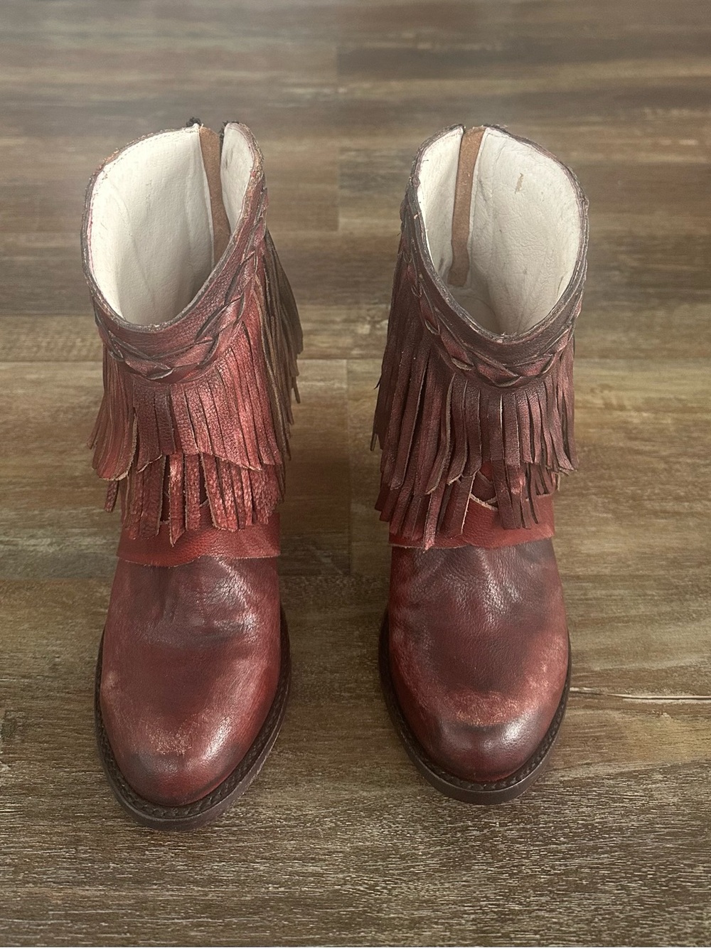 Freebird Tonto Fringe Boots Size 8 Boho Festival Rodeo - Picture 2 of 6